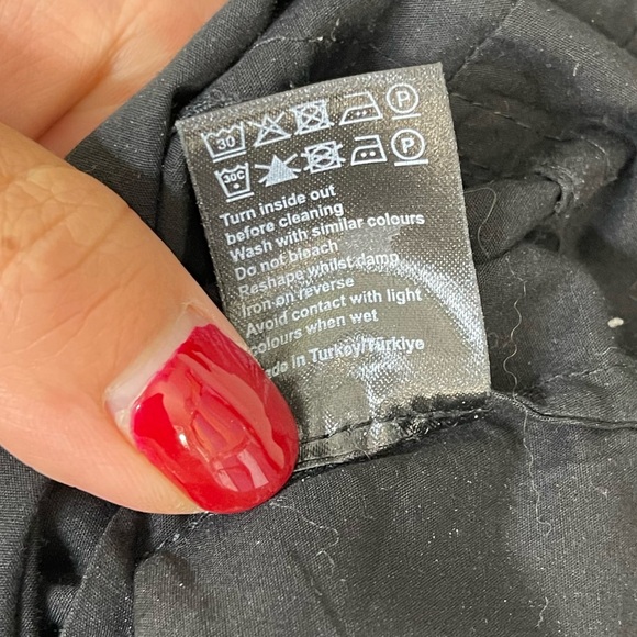 EM+ME Mixed Media Jersey Poplin Shirt Collar Maxi Dress in Black Sz US 6 - Picture 11 of 16